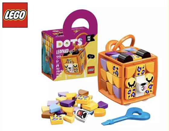 Lego Dots Брелок 41928, 41929 Нарвал, Леопард 