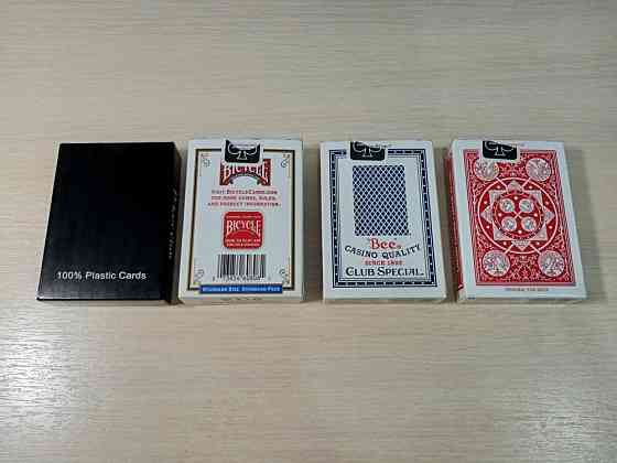Колоды Bee, Bicycle, Tally Ho, Poker Club 