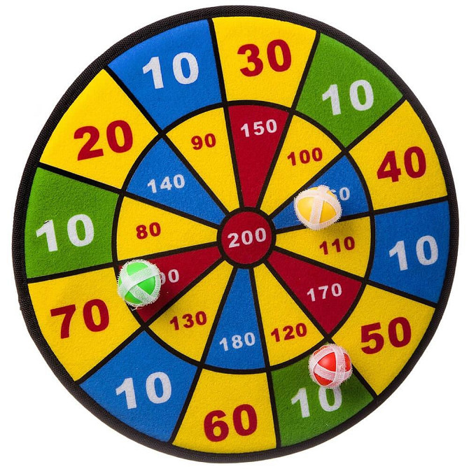 Набор игровой дартс 40*37,5см с липучками ф11535  - изображение 1