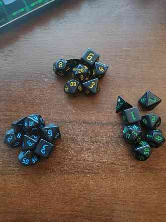 Игровые кубики (dice d4, d6, d8, d10, d12, d20,) 