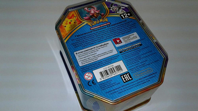 Металлическая коробка карты Покемон и бустер  - изображение 2