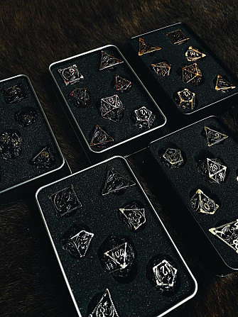 Дайсы D&D Драконы. Металлические полые  - изображение 4