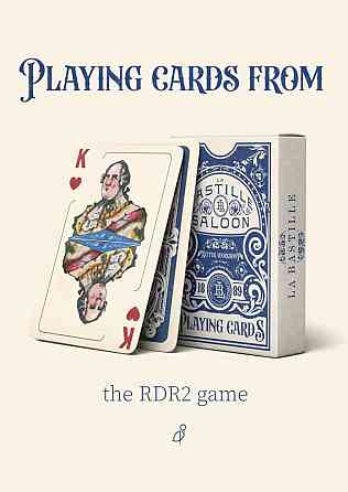 Игральные карты-Red Dead Redemption 2-LA BASTILLE 