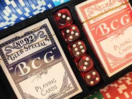 Новый набор для покера 300, покерный набор в кейсе 