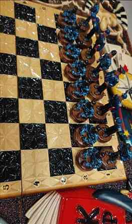 2 в 1 шахматы - нарды 