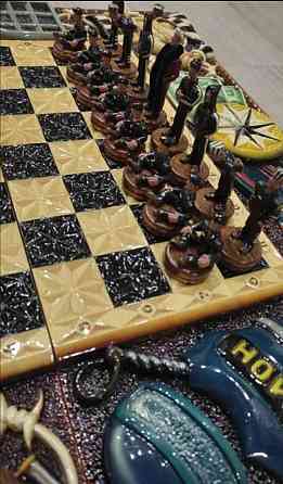 2 в 1 шахматы - нарды 