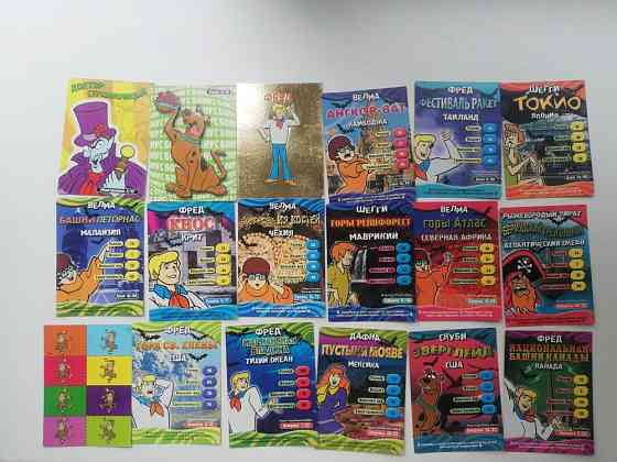 Карточки скуби ду 18 штук 