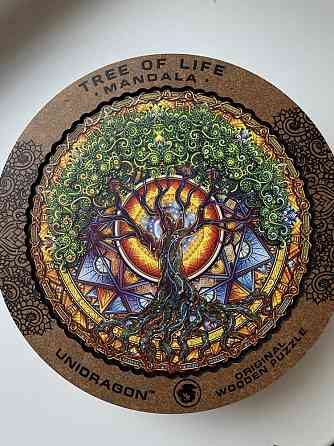 Деревянный пазл unidragon tree of life mandala 