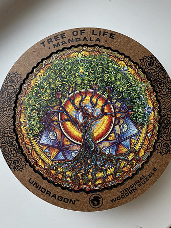 Деревянный пазл unidragon tree of life mandala  - изображение 3