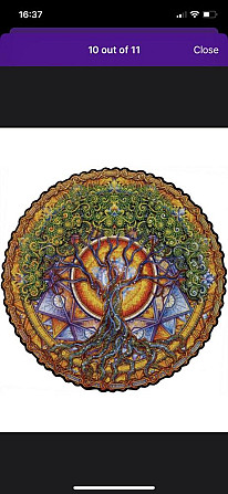 Деревянный пазл unidragon tree of life mandala  - изображение 1