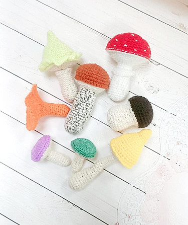 Грибы вязанве  - изображение 1