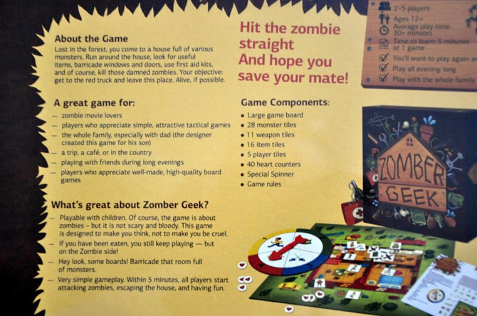 Настольная игра на английском языке Зомби в доме  - изображение 4
