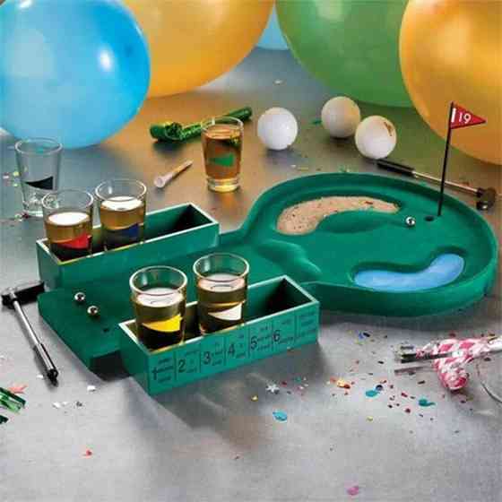 Игра Гольф с рюмками 