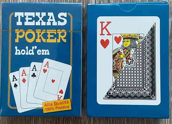 Пластиковые игральные карты Texas Poker Holdem 