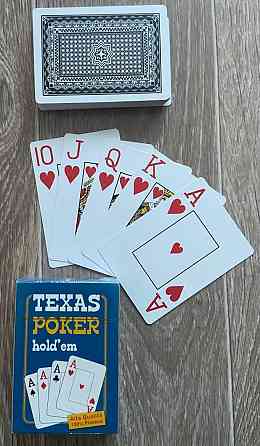 Пластиковые игральные карты Texas Poker Holdem 