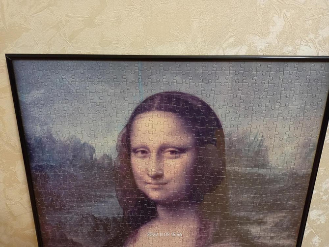 Пазлы Мона Лиза (Джоконда) 1000 шт. с рамкой  - изображение 2