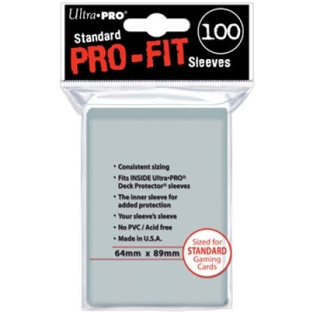 Протекторы Ultra-Pro (100 шт., 64x89): Pro-Fit Side Load прозрачные  - изображение 1