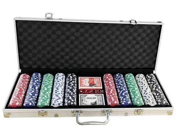 Покер (Poker game set) на 500 фишек в кейсе 