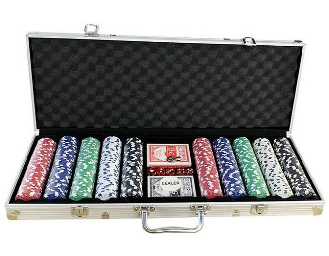 Покер (Poker game set) на 500 фишек в кейсе  - изображение 1