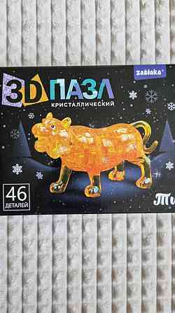 3d паззл пластиковый тигр и панда 