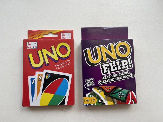 Uno, Uno Flip карты, карточная игра  - изображение 1