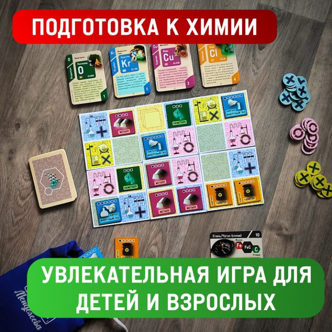 Настольная игра Сон Менделеева  Дополнение Новые Элементы  - изображение 4