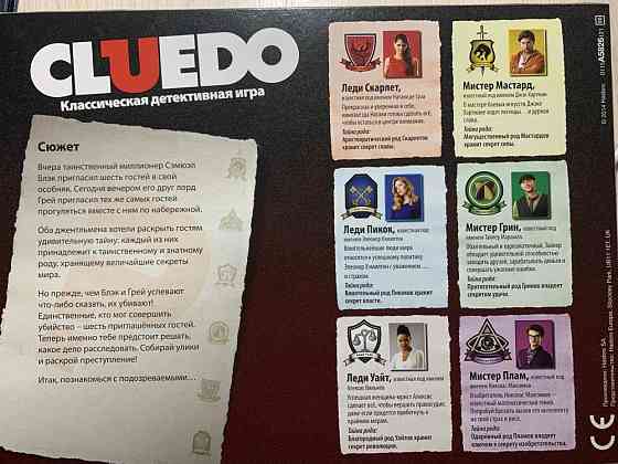 Детективная игра Cluedo 